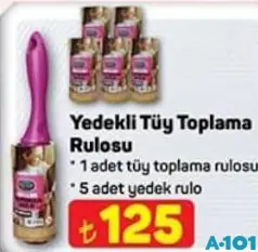 YEDEKLİ TÜY TOPLAMA RULOSU YEDEKLİ TÜY TOPLAMA RULOSU
